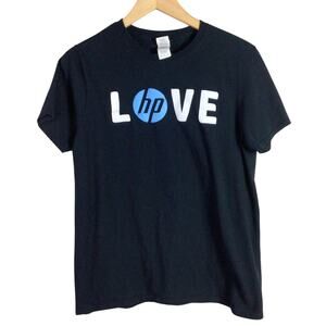 Love HP Hewlett Packard pc Technology T Shirt Black Medium